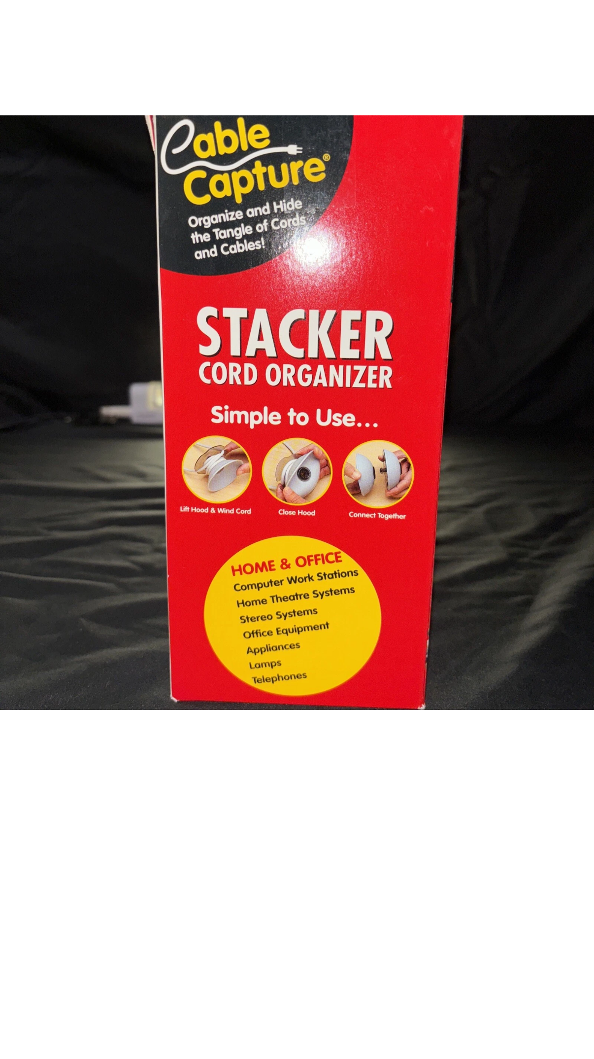 Cable Capture Stacker Cord Organizer