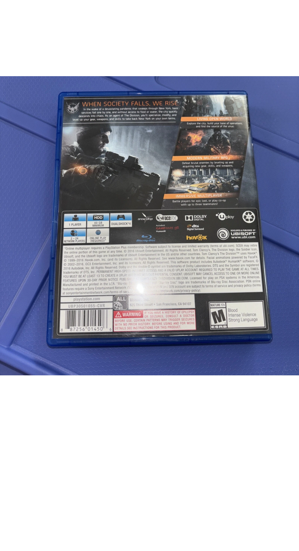Tom Clancy's The Division (PlayStation 4, 2016)