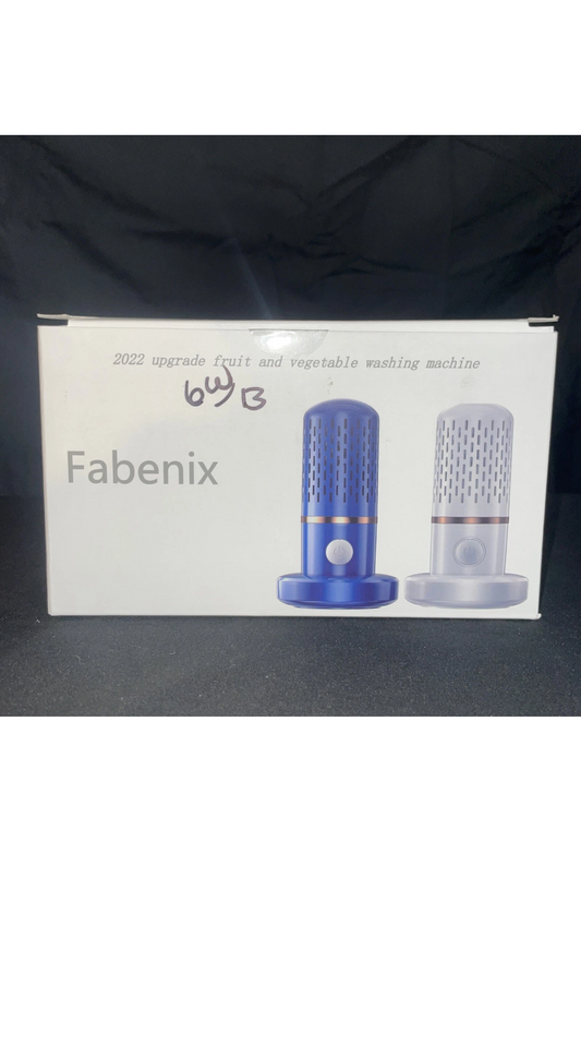 Fabenix 2022 Fruit and vegtable washing machine Model: D-812- Unused-Open Box