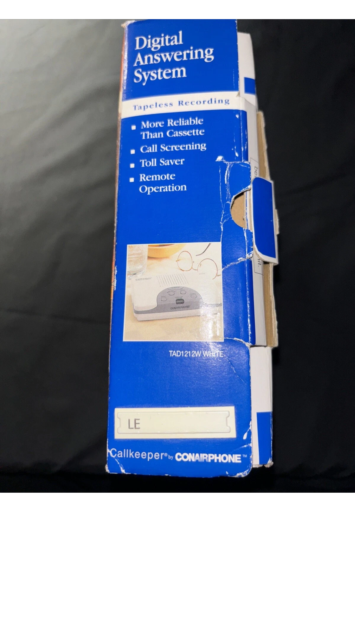 Callkeeper Conairphone Digital Tapeless Answering System TAD1212W White