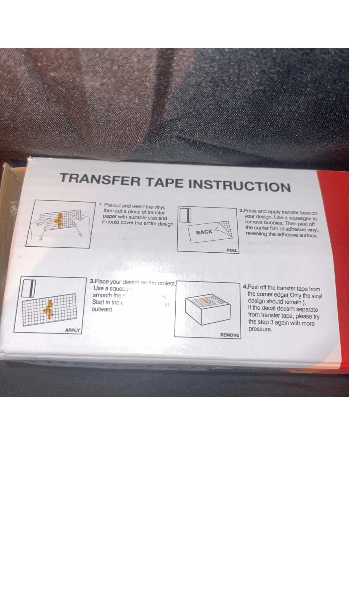 Transfer Tape For Viynl 5.5”x 50 Ft