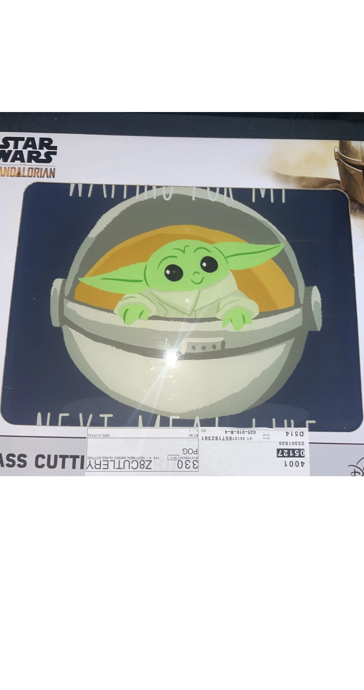 Star Wars The Mandalorian Glass Cutting Board