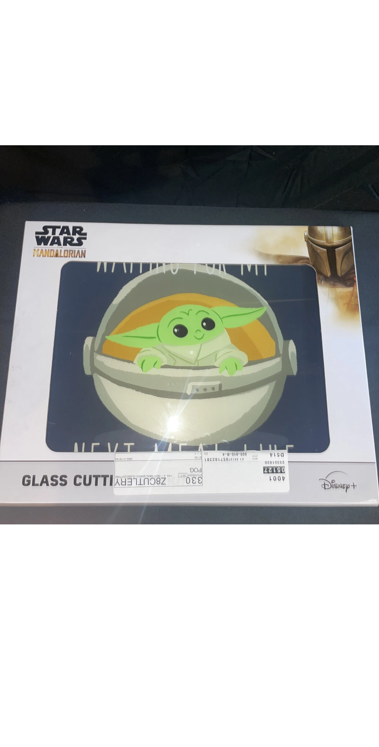 Star Wars The Mandalorian Glass Cutting Board