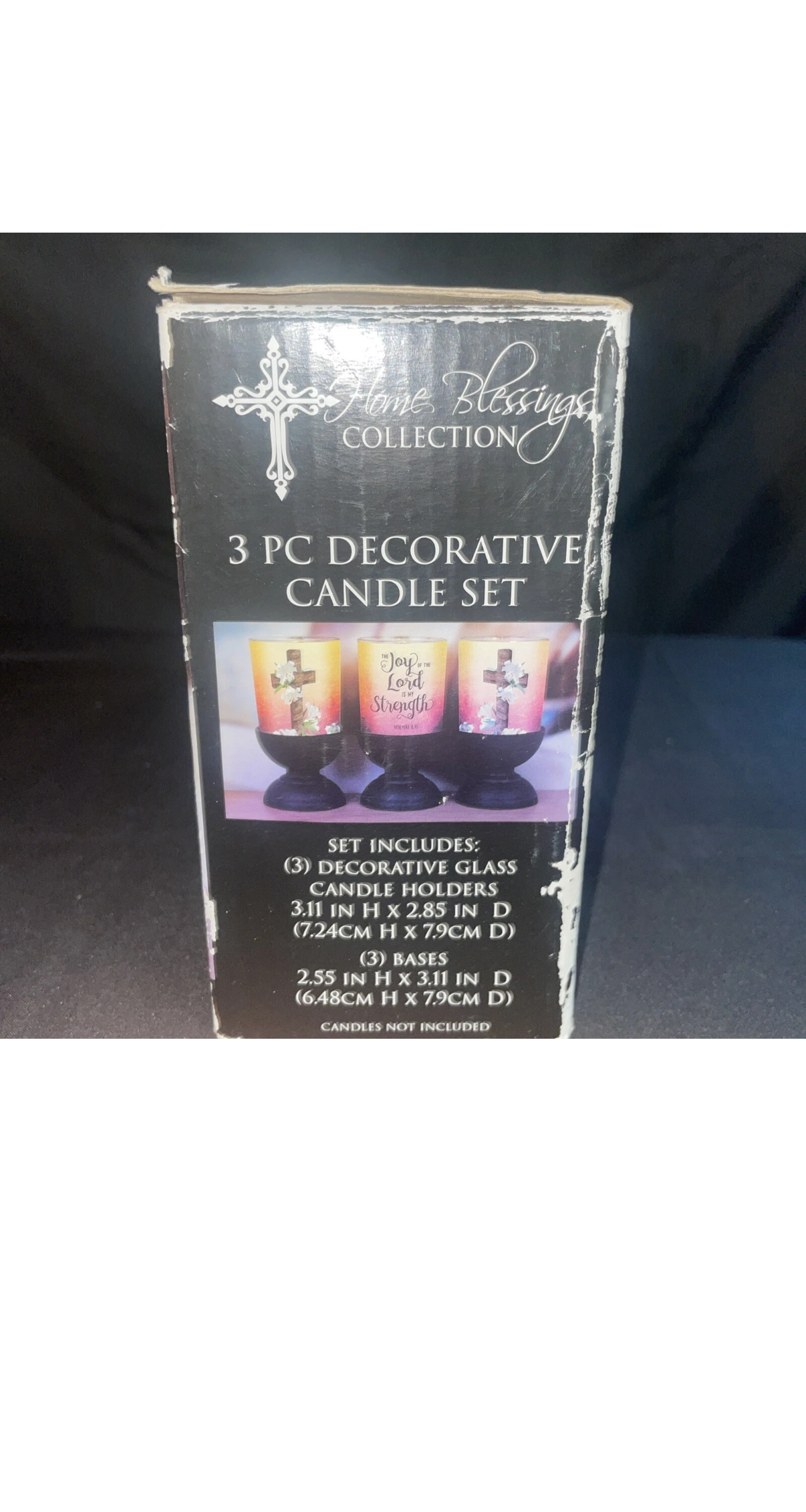 Home Blessings Collection 3 Pc Decorative Candle Set