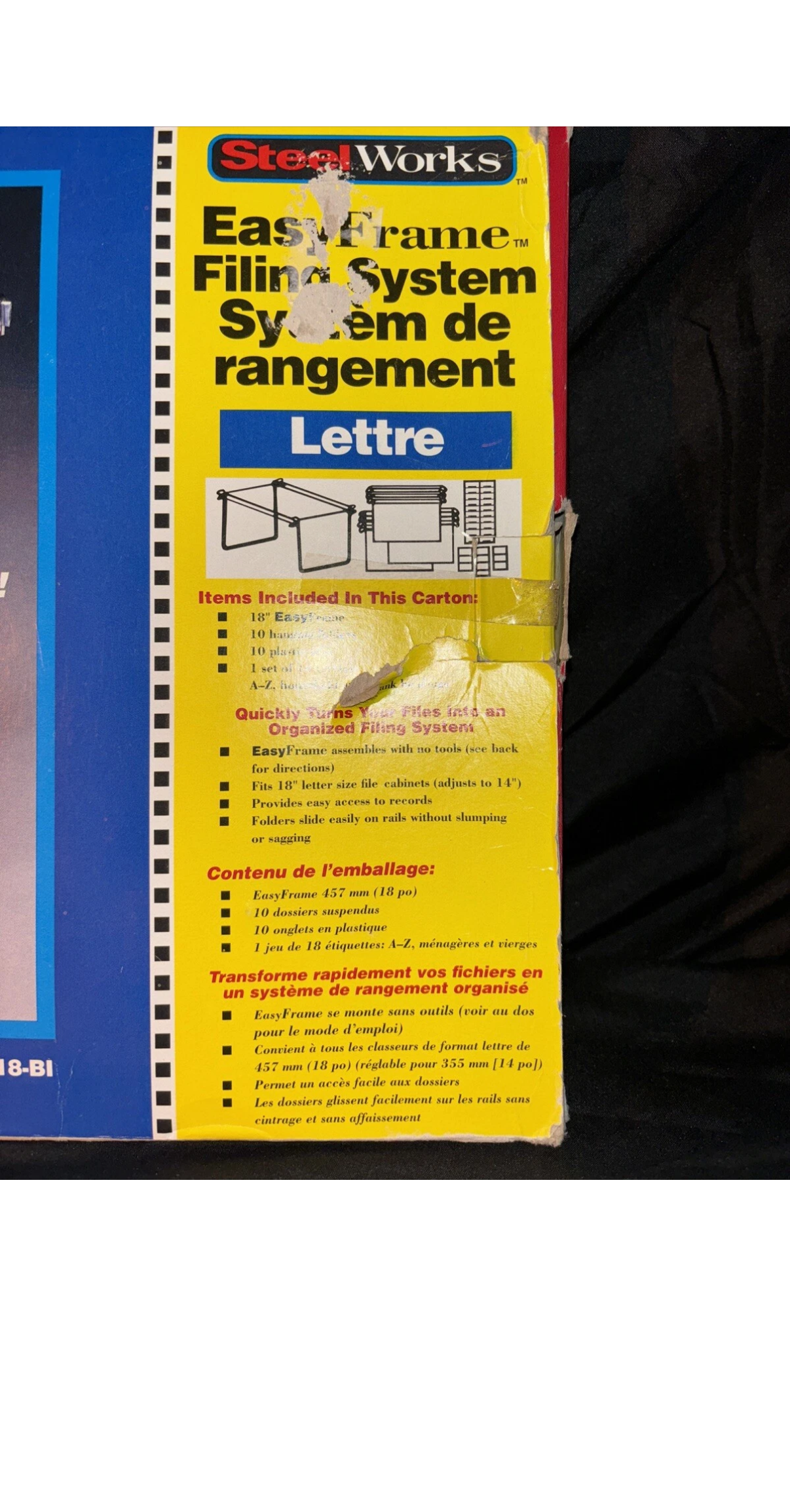 Steelworks Letter Size EasyFrame Filing System