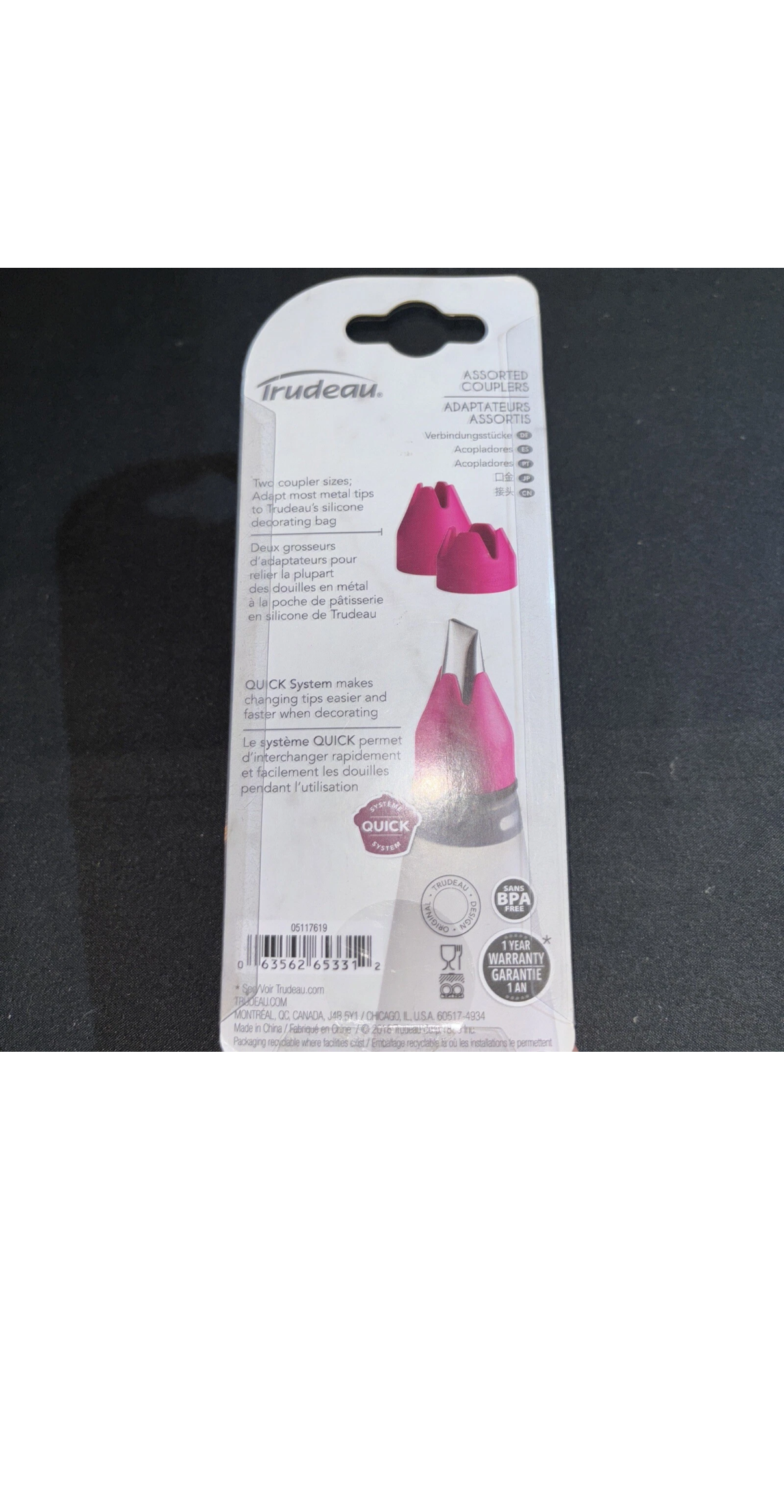 Trudeau Assorted Couplers 2 Pack Quick System