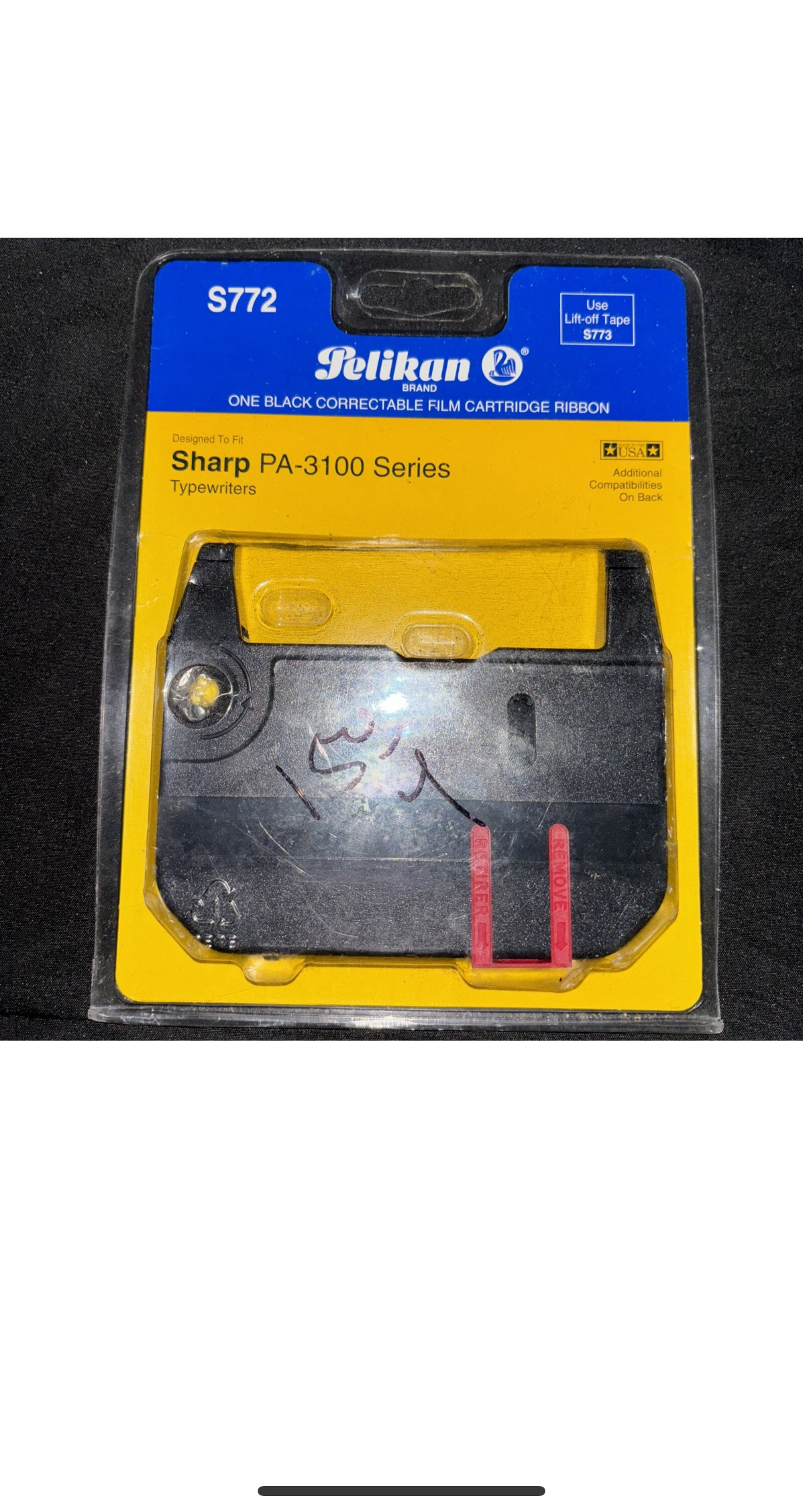 Pelikan Z772 Sharp PA-3100 Series Black Correctable Cartridge Ribbon (A4)