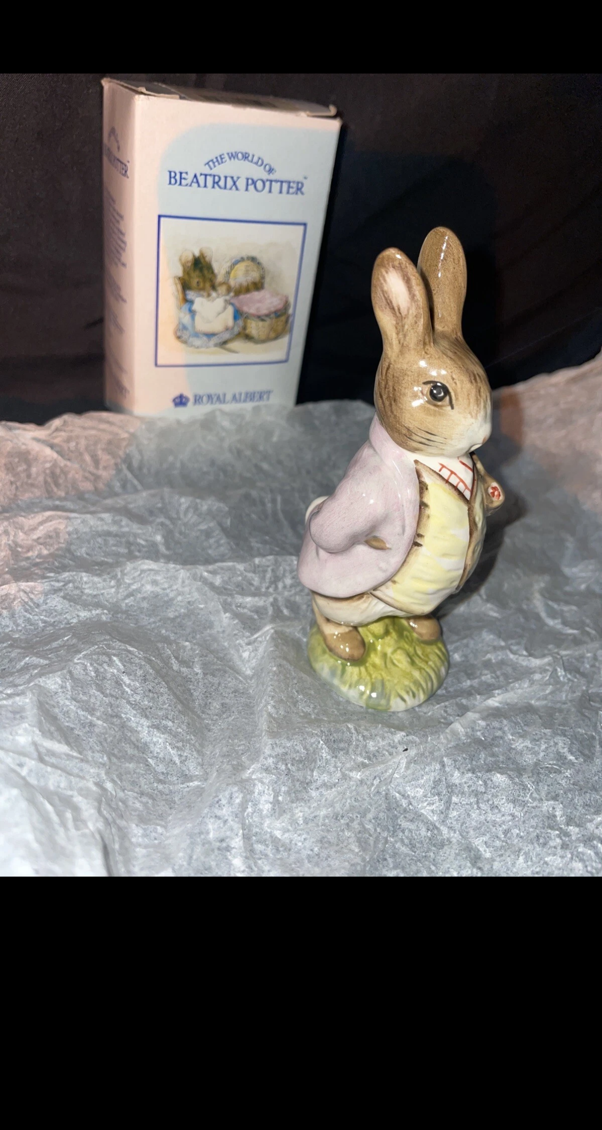 Vintage 1989 ROYAL ALBERT Beatrix Potter "Mr. Benjamin Bunny" Figurine England
