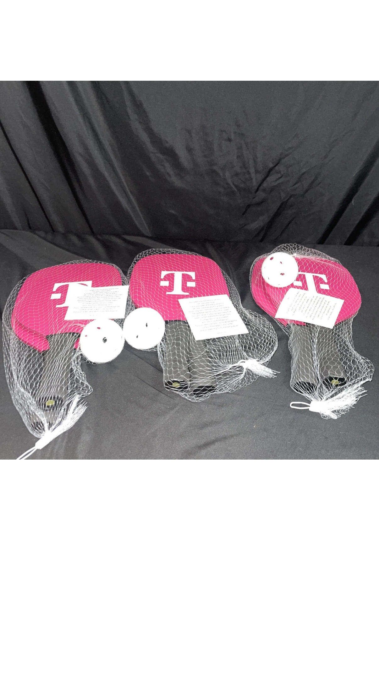 T-Mobile Tuesday Pickleball Set Of 6x Paddles x 3x Balls BRAND NEW
