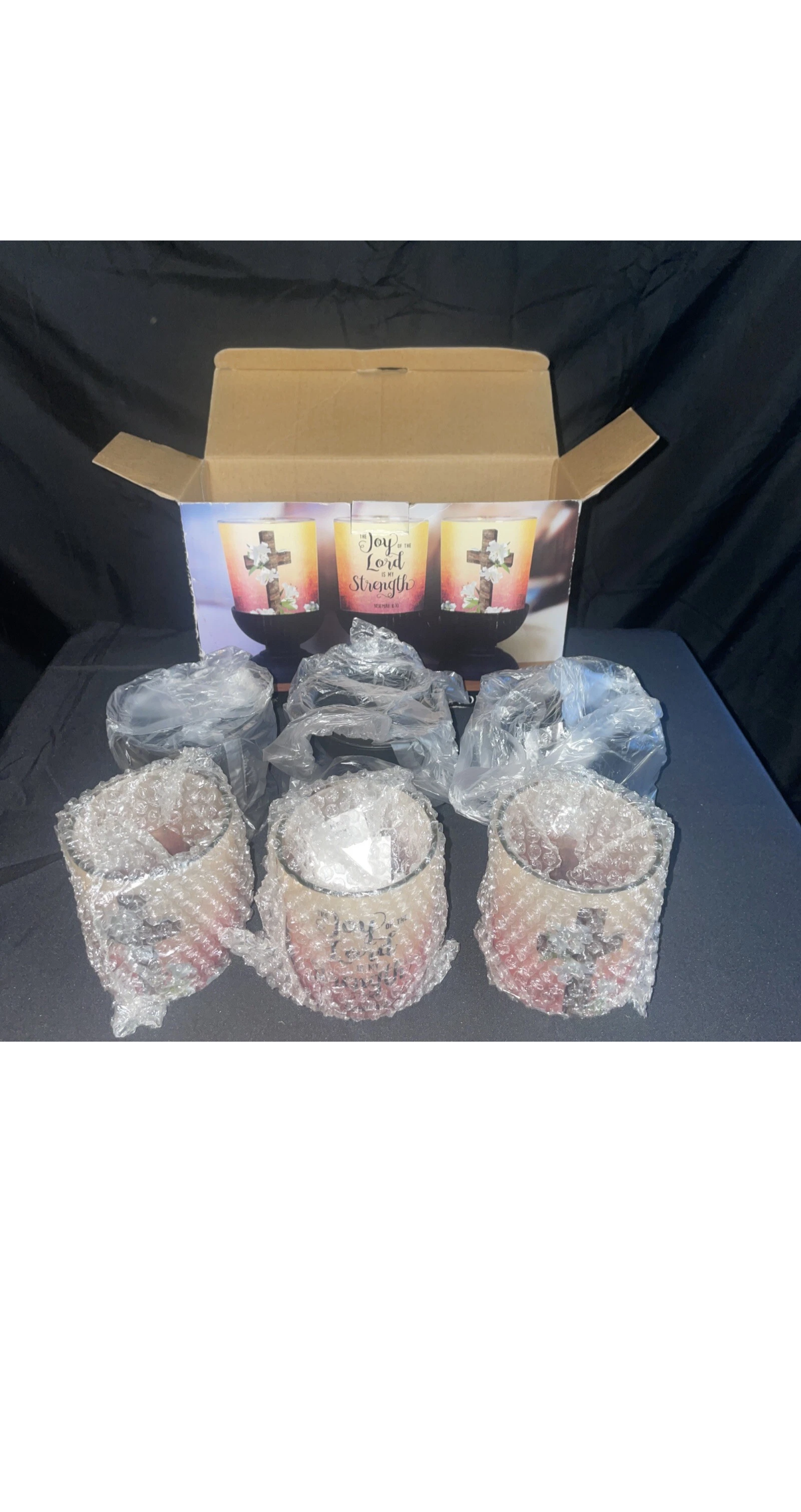 Home Blessings Collection 3 Pc Decorative Candle Set
