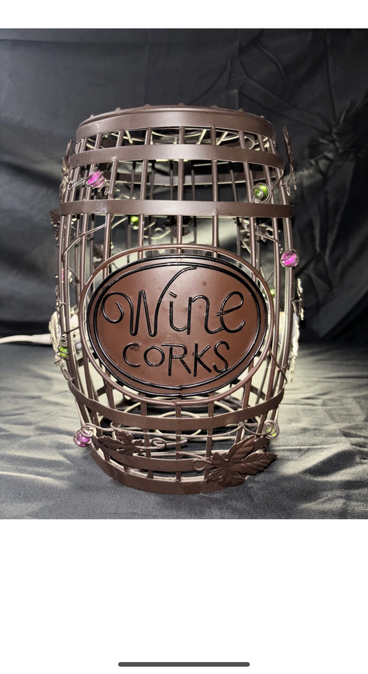 Wine Corks Decorative Metal Basket