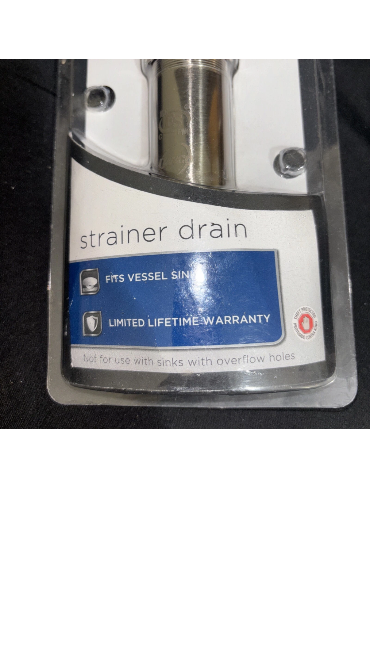 Glacier Bay Strainer Drain Brushed Nickel for Vessel Sinks #1000 048 890