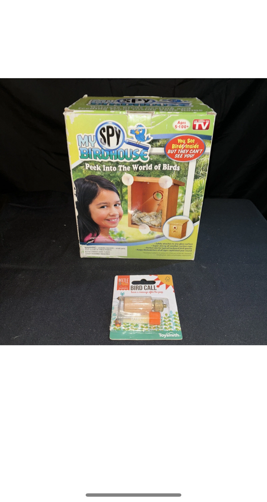 My Spy Birdhouse AS SEEN ON TV - With Toysmith Beetle Bee Bird Call-Bird Pack