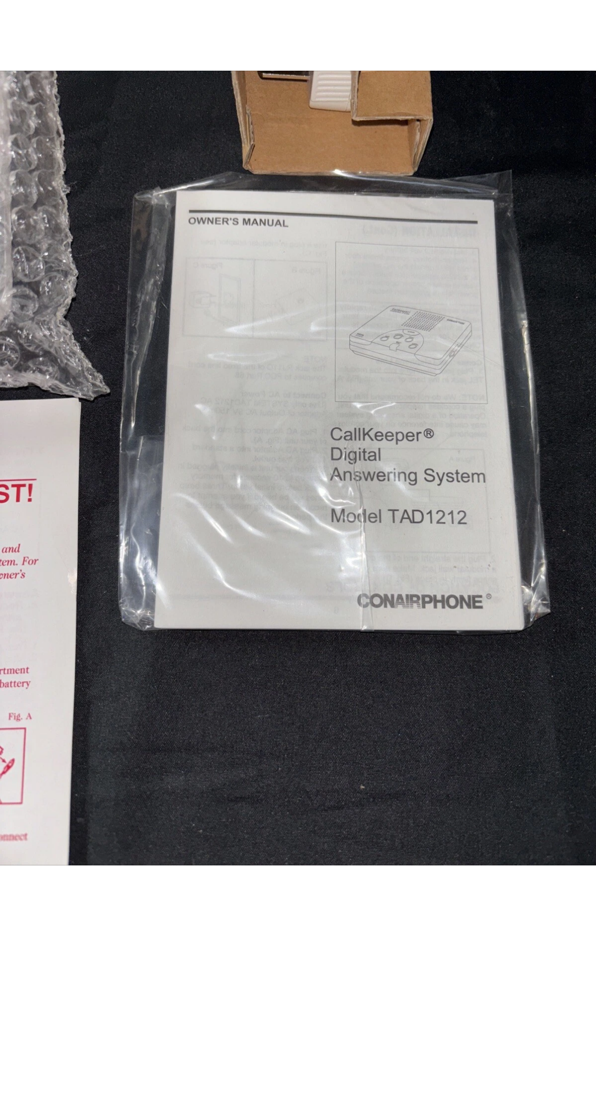 Callkeeper Conairphone Digital Tapeless Answering System TAD1212W White