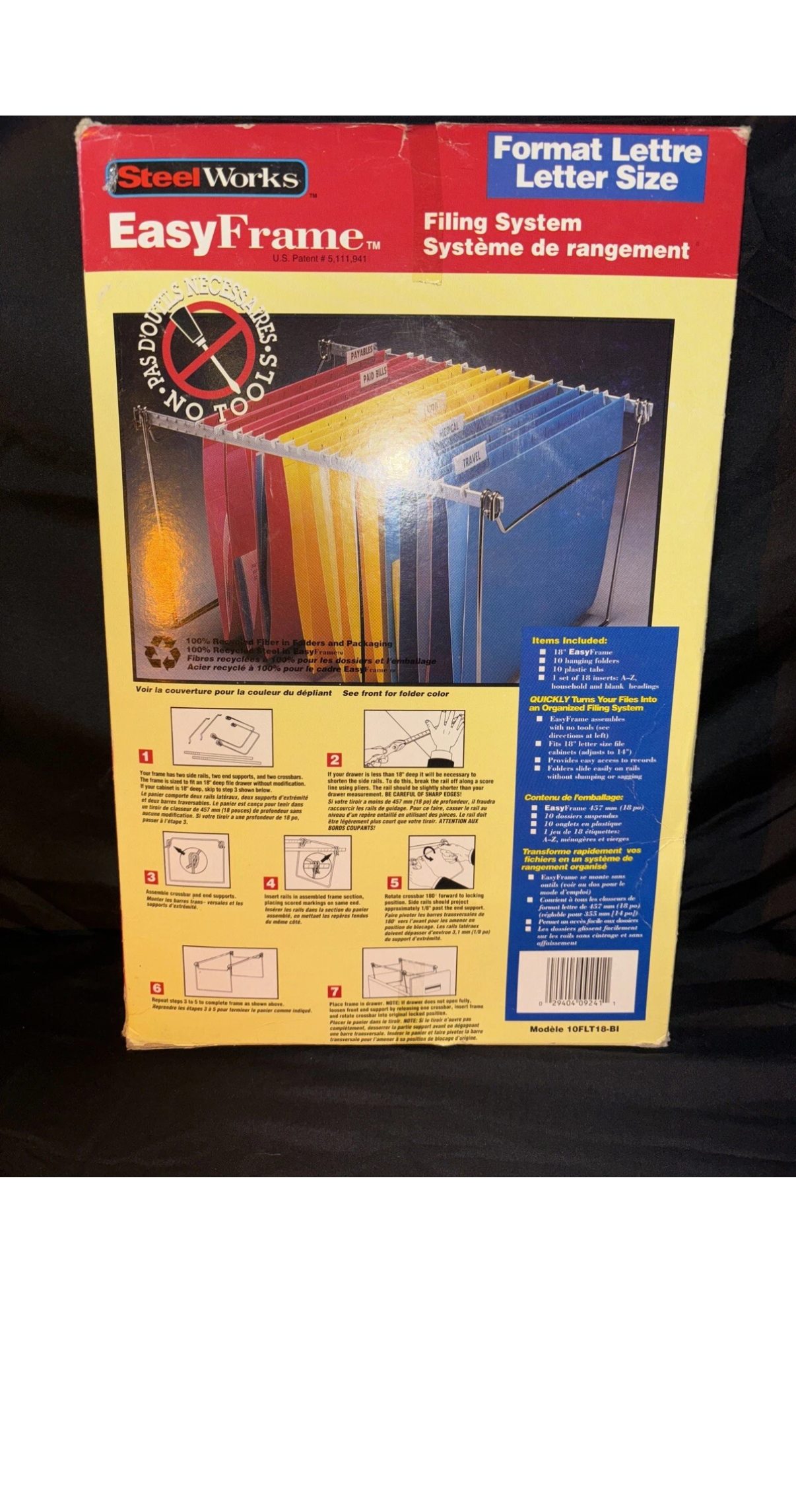 Steelworks Letter Size EasyFrame Filing System