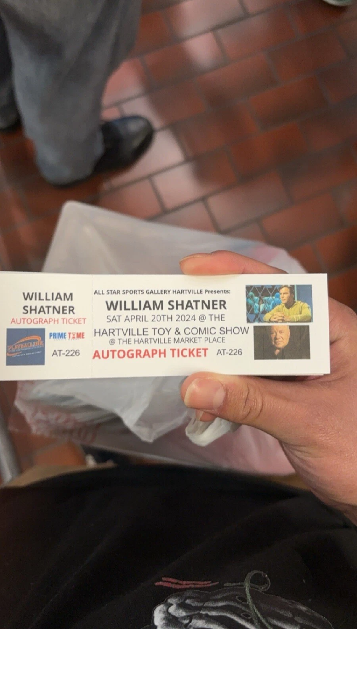Diamond Retro Mirror Kirk-William Shatner Autographed-Authentic-*