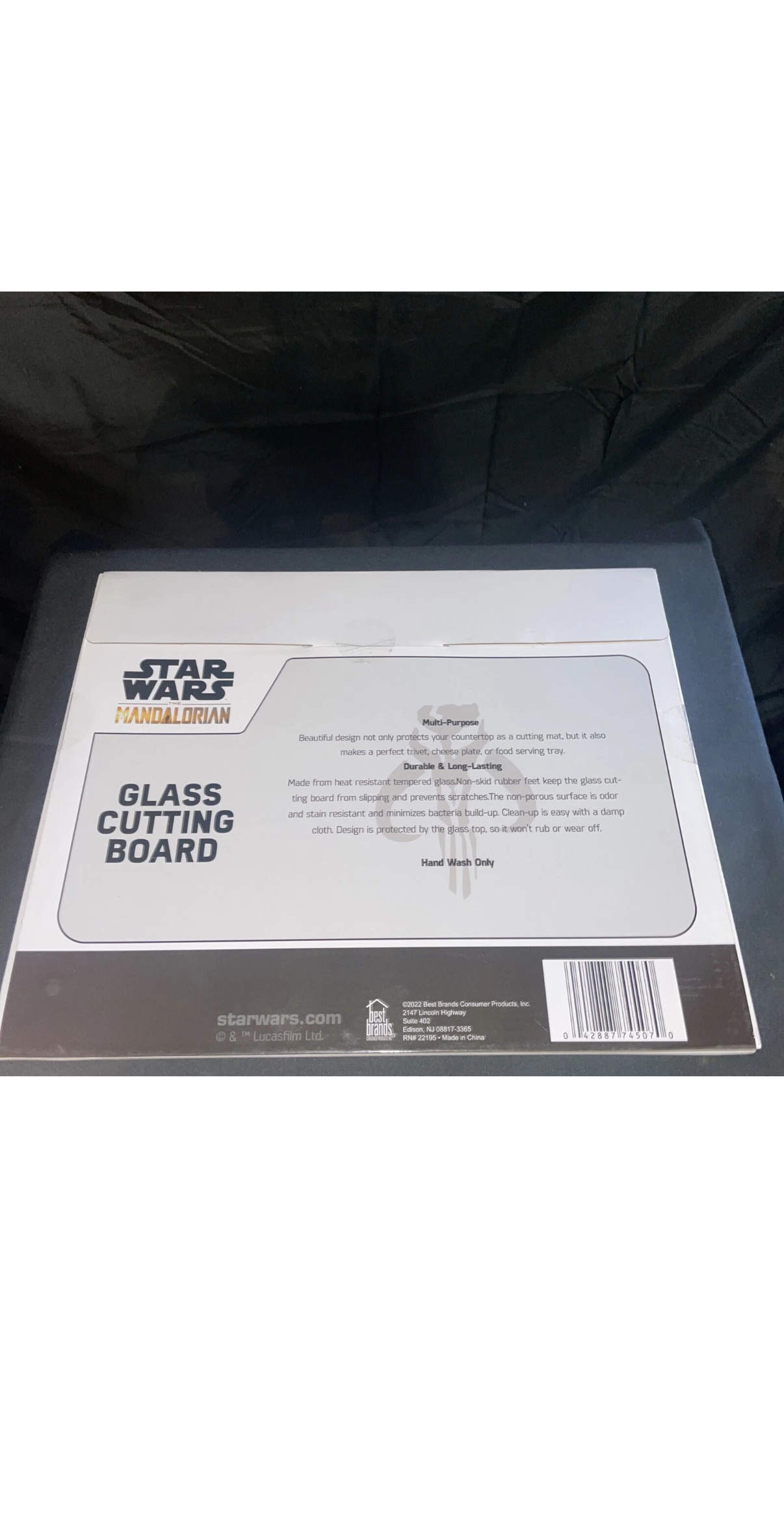 Star Wars The Mandalorian Glass Cutting Board