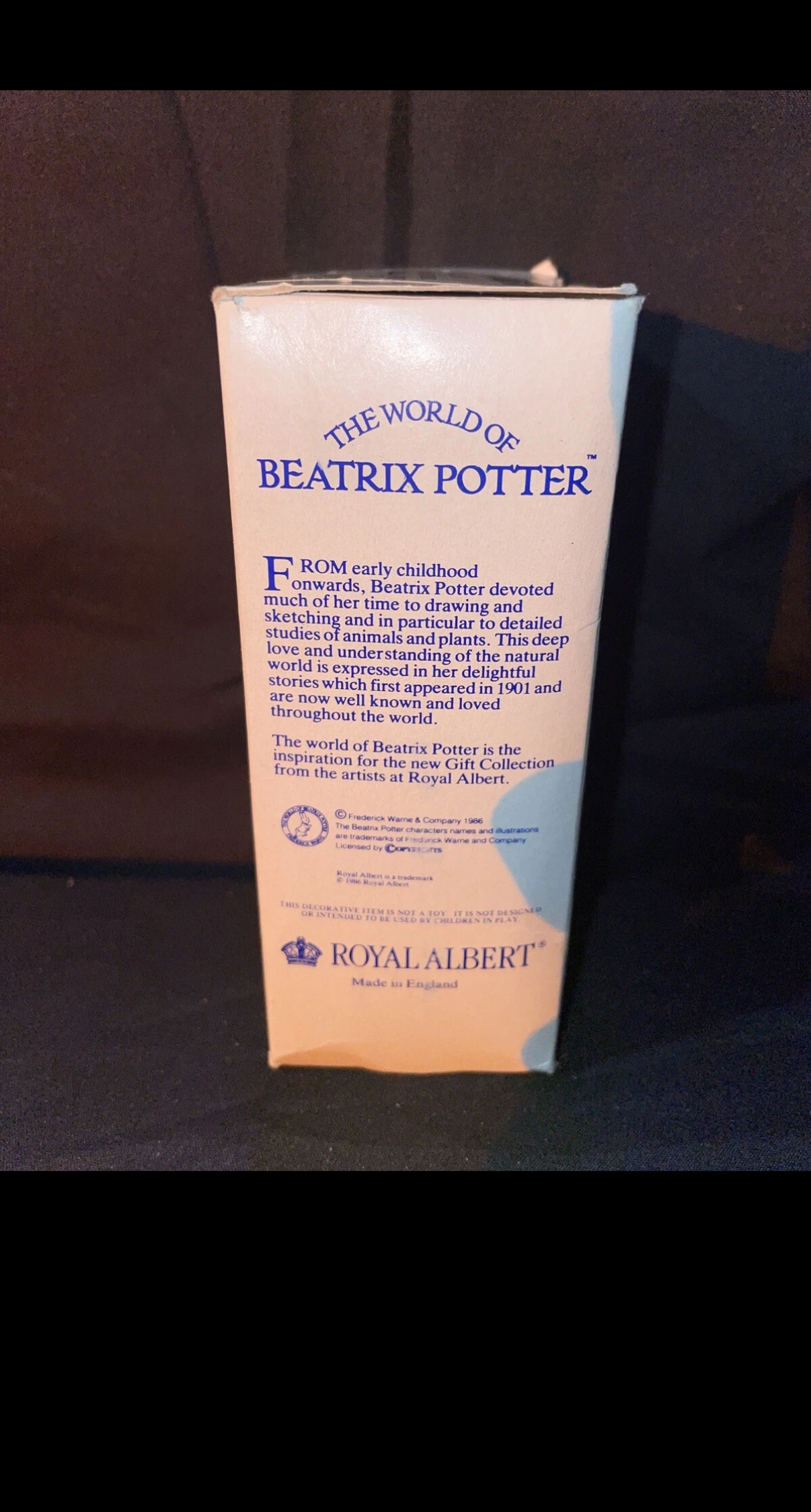 Vintage 1989 ROYAL ALBERT Beatrix Potter "Mr. Benjamin Bunny" Figurine England