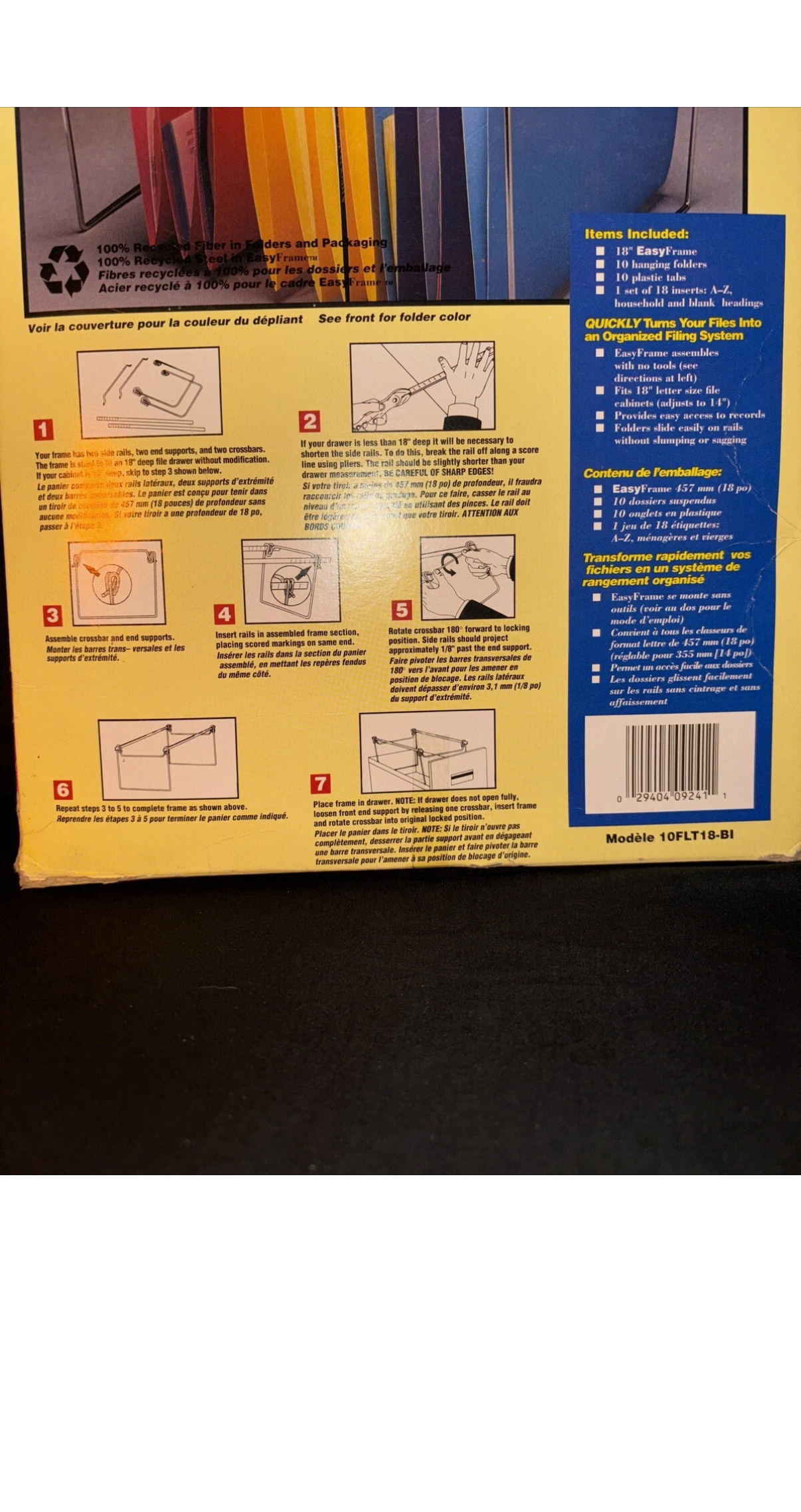 Steelworks Letter Size EasyFrame Filing System